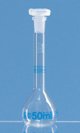 Volumetric flasks with 3 marks, DKD-calibrated BLAUBRAND, class A, conformity certified