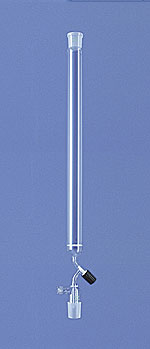 Chromatographic Column with Frit, cone and socket and valve stopcock