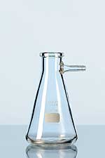 DURAN filtering flask with glass hose connection Erlenmeyer shape