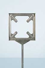 Plate holder for glass ceramic laboratory protection plate
