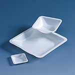 Weighing dishes, square shape PS