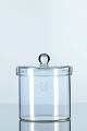 DURAN cylinder with knobbed lid, polished rim