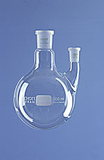Round-bottom Flasks, Two-neck, Side Neck Parallel