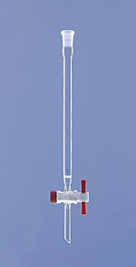 Chromatographic Column with frit , PTFE Stopcock and NS Socket