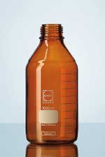 DURAN® laboratory bottle AMBER with DIN thread, GL 45
