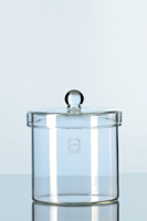 DURAN® cylinder with knobbed lid, polished rim