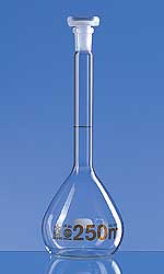 Volumetric flasks, BLAUBRAND® ETERNA, class A, conformity certified