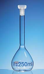 Volumetric flasks, BLAUBRAND®, USP, class A, conformity certified