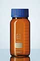 DURAN® GLS 80 laboratory bottle, wide neck, amber